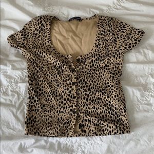 rare nwot zelly leapord top